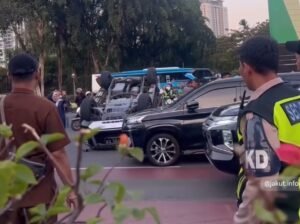 Kecelakaan di Kemayoran, Arus Lalu Lintas Tersendat