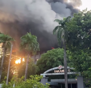 Nahas! Gedung Bakamla di Menteng Hangus Terbakar