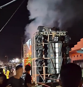 Sound System Horeg di Pasuruan Hangus Terbakar
