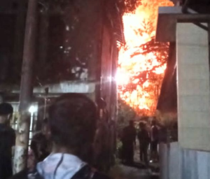 Tiga Rumah Hangus Terbakar di Kampung Cijambe Pasir, Garut