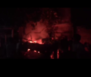 Sejumlah Tumpukan Kayu di Jakarta Barat Hangus Terbakar
