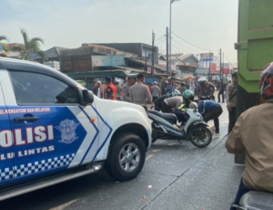 Pengendara Motor Terseret Truk Kontainer di Tanjung Priok