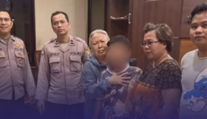 Tukang Ojeg Temukan Anak Hilang di Naga Swalayan Tambun