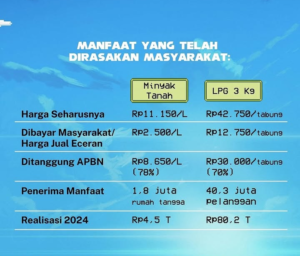 Sri Mulyani Sebut Harga Jual Eceran LPG 3 Kg Rp 12.750 per Tabung