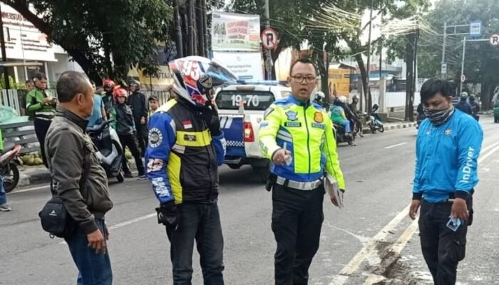 Kecelakaan di Pertigaan Surapati-Jalaprang, 1 Orang Luka-Luka