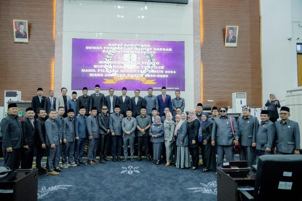 DPRD Karawang Resmikan Bupati dan Wakil Bupati Hasil Pilkada Serentak 2024