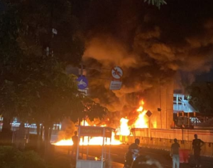 Proyek LRT Rawamangun Terbakar, Diduga akibat Korsleting Listrik