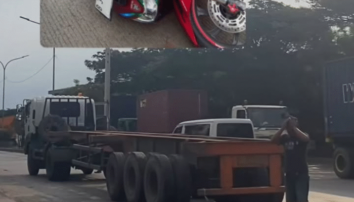 Tragis! Pengendara Motor Tewas Terlindas Truk Kontainer di Cilincing