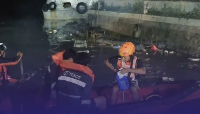 Nahas! Dua Pekerja Hilang Terjatuh ke Sungai Cikeas saat Uji Coba Kapal RIB