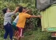 Miris! Truk Kecelakaan di Banyuasin Dijarah Warga