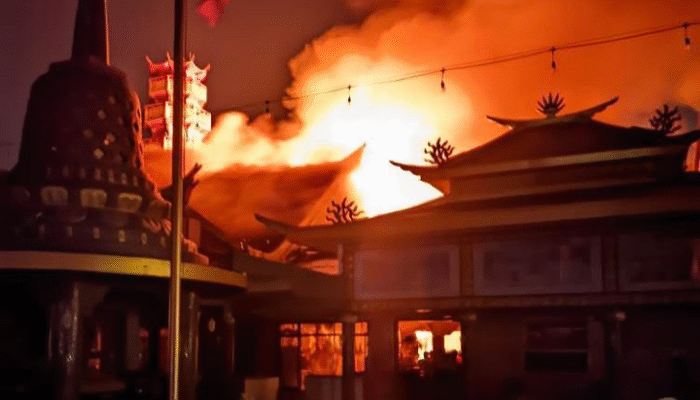 Kebakaran Hanguskan Vihara di Jakut, Diduga Akibat Korsleting