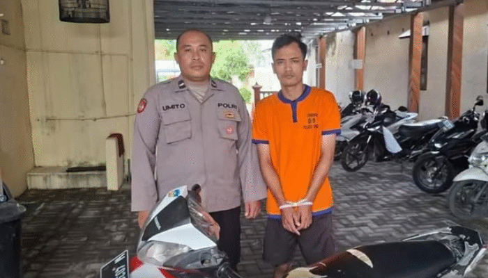 Curi Motor di Pasar Menganti, Pemuda Asal Sidoarjo Ditangkap Polisi