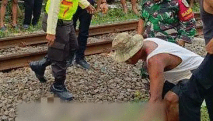 Nekat Seberangi Rel, Lansia Tewas Tertabrak KRL di Sukaraja