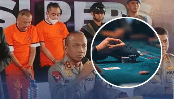 Puluhan Orang Ditangkap dalam Penggerebekan Kasino Ilegal di Bandung