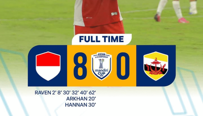 Timnas Indonesia Kalahkan Brunei 8-0, Jens Raven Ukir Double Hattrick