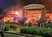 Kebakaran Melanda Pasar Taman Puring, Tahanan Polsek Ikut Dievakuasi