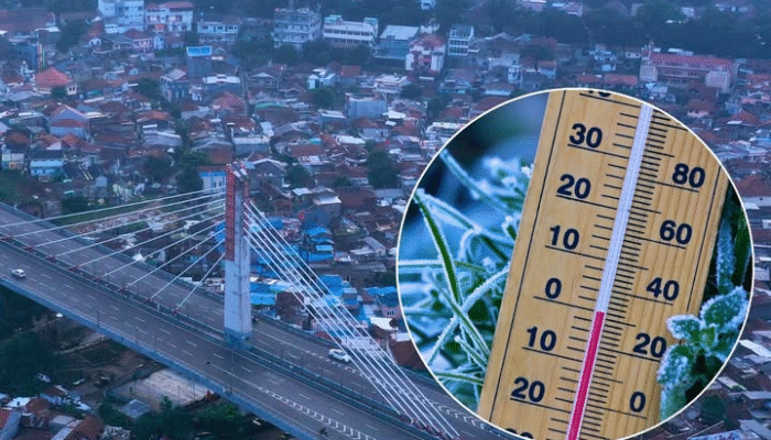 Suhu Bandung Raya Turun, Lembang Dingin hingga 14,4°C