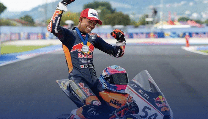 Keren! Veda Ega Pratama Raih Runner Up di Red Bull Rookies Cup 2025