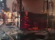 Bus Royal Trans Terbakar di Tol Dalam Kota, Diduga Akibat Percikan Mesin