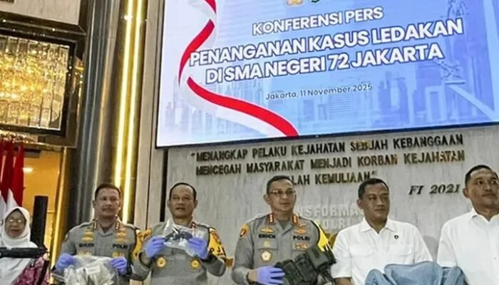 Polisi Ungkap Motif Pelaku Ledakan di SMA 72, Kesepian dan Rasa Dendam jadi Pemicu