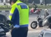 Pakai Jaket Polantas Saat Naik Harley, Pemuda di Bali Diamankan Polisi