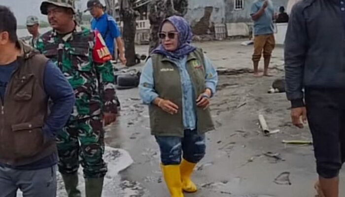 Takjub! DPRD Karawang Tinjau Langsung Lokasi Bencana di Pesisir Pantai Cibuaya