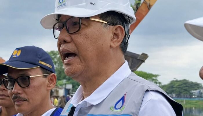 Direktur Utama PJT II Pantau Proses Pembangunan Kembali Tanggul Irigasi Kalimalang