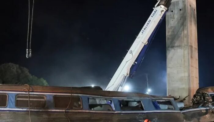 Crane Proyek Kereta Cepat Roboh di Thailand, 32 Orang Tewas