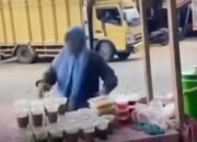 Pedagang Takjil Buang Dagangan saat Ditertibkan Satpol PP di Sumatera Utara
