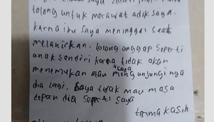 Anak 12 Tahun Tinggalkan Adik Bayinya di Gerobak Nasi Uduk, Ini Alasannya