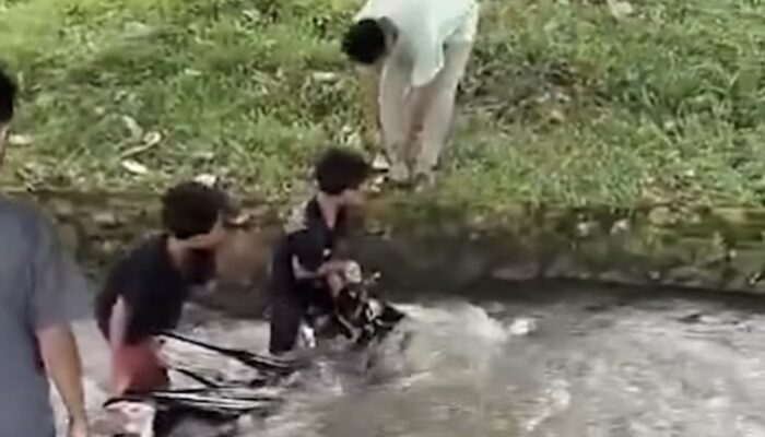 Diduga Balap Liar, Motor Remaja Masuk Parit di Banjarejo