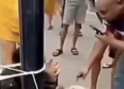 Viral! Diduga Curi Motor, Pria di Tanjung Duren Diamuk Warga