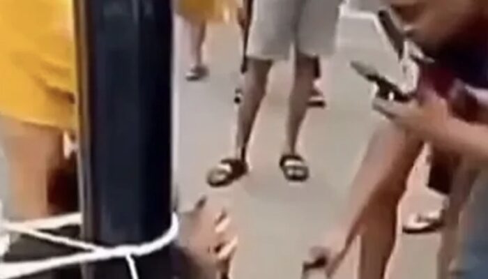 Viral! Diduga Curi Motor, Pria di Tanjung Duren Diamuk Warga