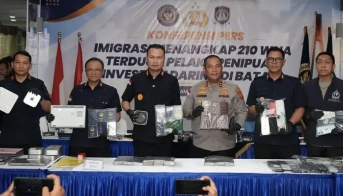 Diduga Jalankan Investasi Bodong, 210 WNA Ditangkap di Batam
