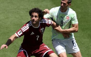 Kemenangan Swiss Buyar di Injury Time, Qatar Curi Satu Poin di Laga Perdana Grup B