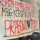 Aksi Demo AMPERA di Bundaran Mega M Karawang, Massa Bakar Ban dan Blokade Jalan