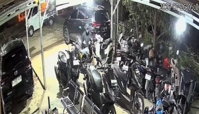 Aksi Pencurian Motor Rental di Purwakarta Terekam CCTV, Pelaku Bawa Motor Hingga ke Karawang
