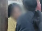 Diduga Curi Sayuran di Pasar Segiri, Seorang Wanita Diikat di Tiang Listrik