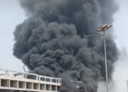 Geger! Lahan Ilalang Terbakar di Kawasan Industri Suryacipta Karawang