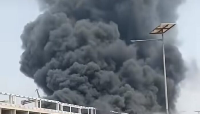 Geger! Lahan Ilalang Terbakar di Kawasan Industri Suryacipta Karawang