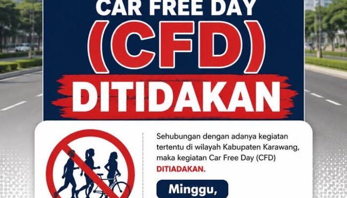 CFD Karawang Minggu 16 Agustus 2026 Ditiadakan, Ini Penjelasan Dishub