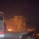 Nahas! Truk Terbakar di Exit Tol Karawang Timur Arah Cikampek