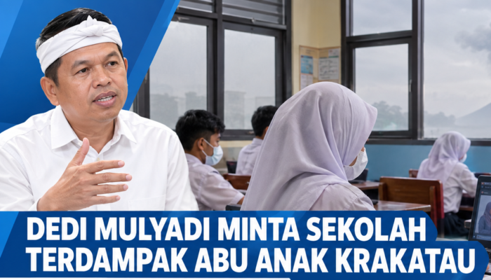 Dedi Mulyadi Minta Sekolah Terdampak Abu Anak Krakatau Terapkan PJJ