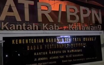 Miris! Kebakaran Melanda Gedung ATR/BPN Karawang